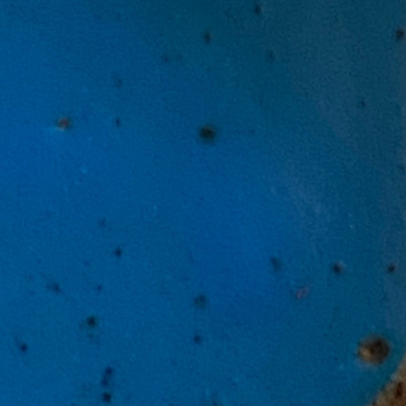 Denby Potter's Wheel ashtray or bowl with a blue center glaze. - Picture 13 of 13